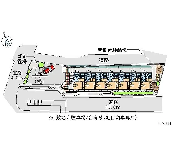 ★手数料０円★豊中市柴原町　月極駐車場（LP）